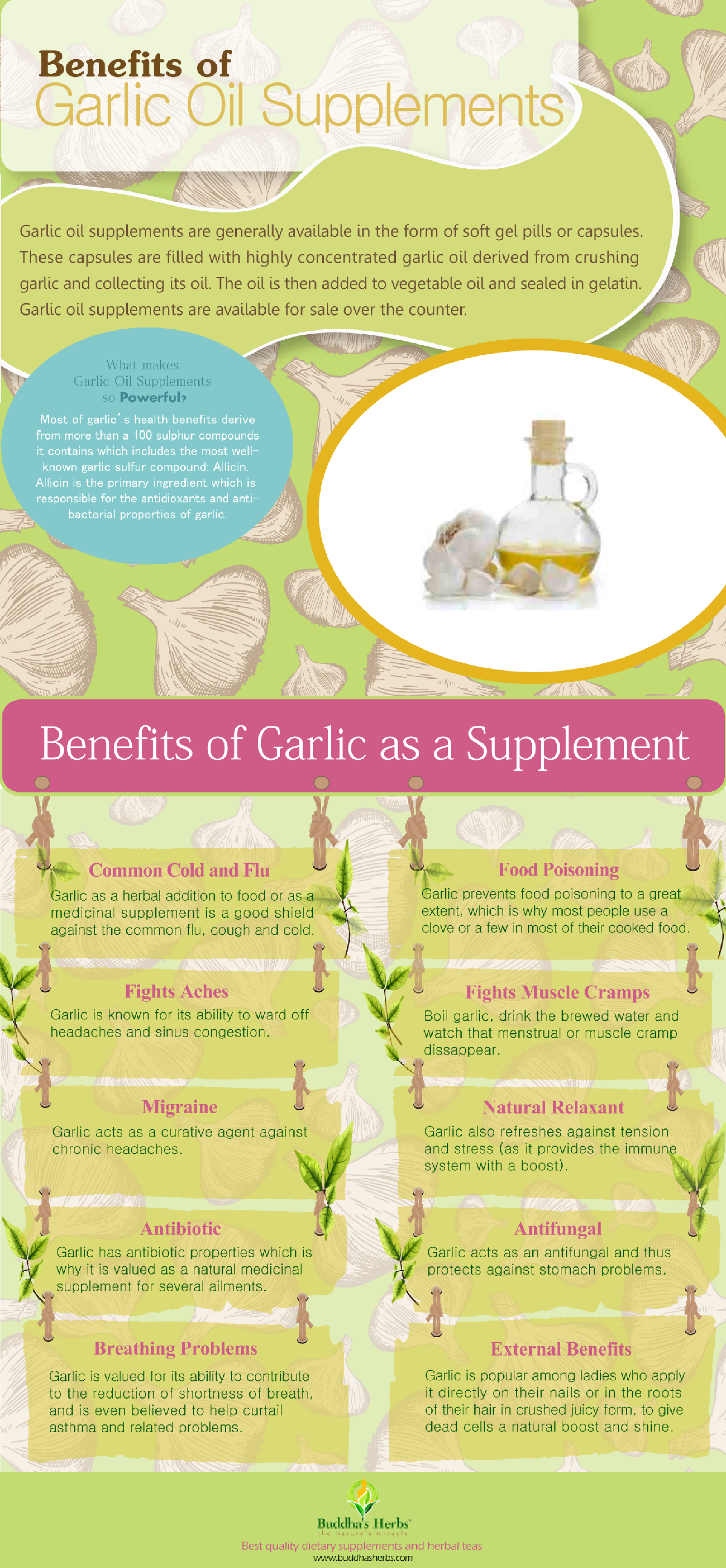 Benefits Of Garlic Oil Supplements